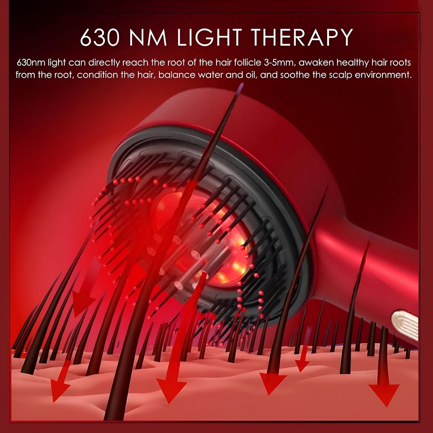 Electric Scalp Massager Comb – Scalp Therapy for Thicker, Stronger Hair Regrowth