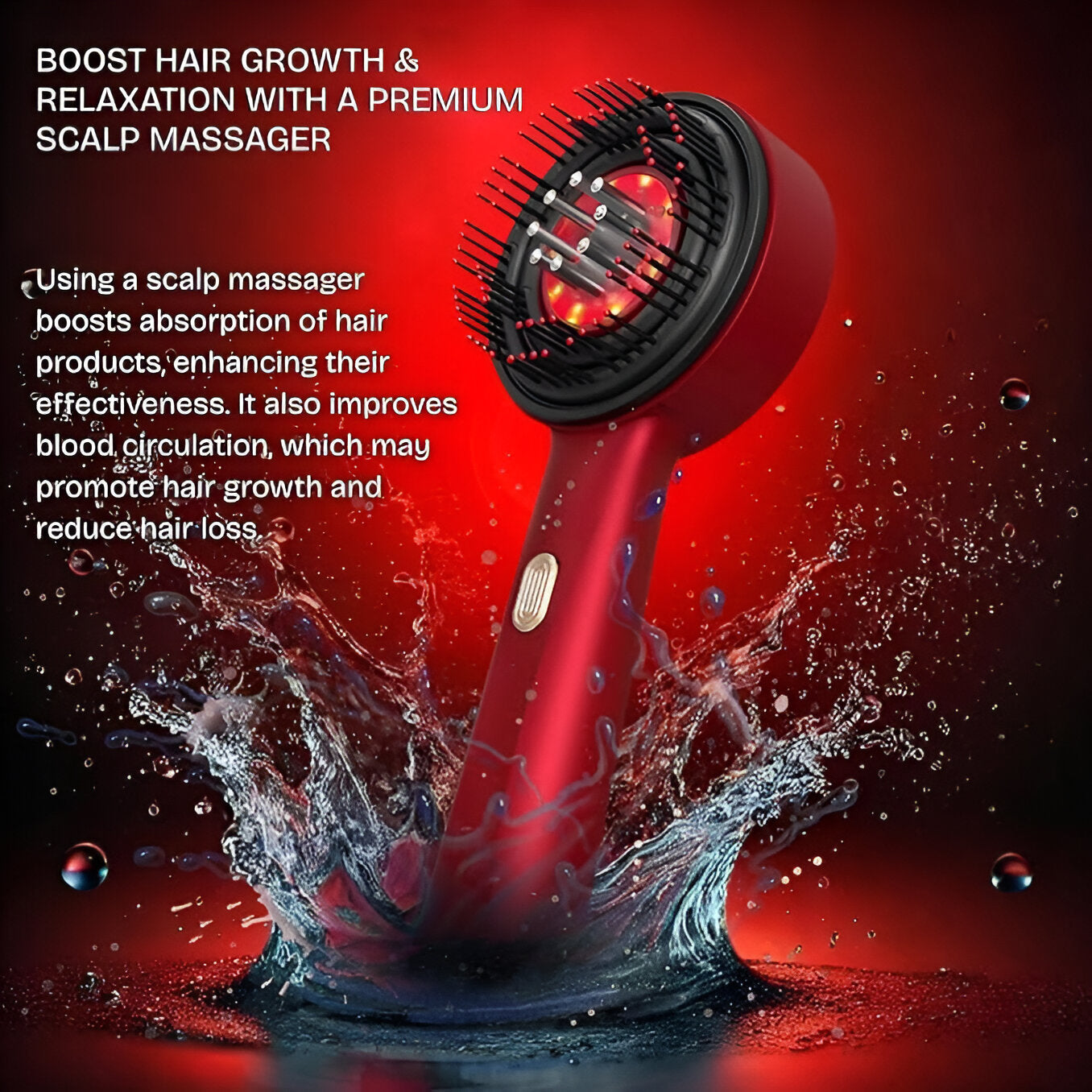 Electric Scalp Massager Comb – Scalp Therapy for Thicker, Stronger Hair Regrowth