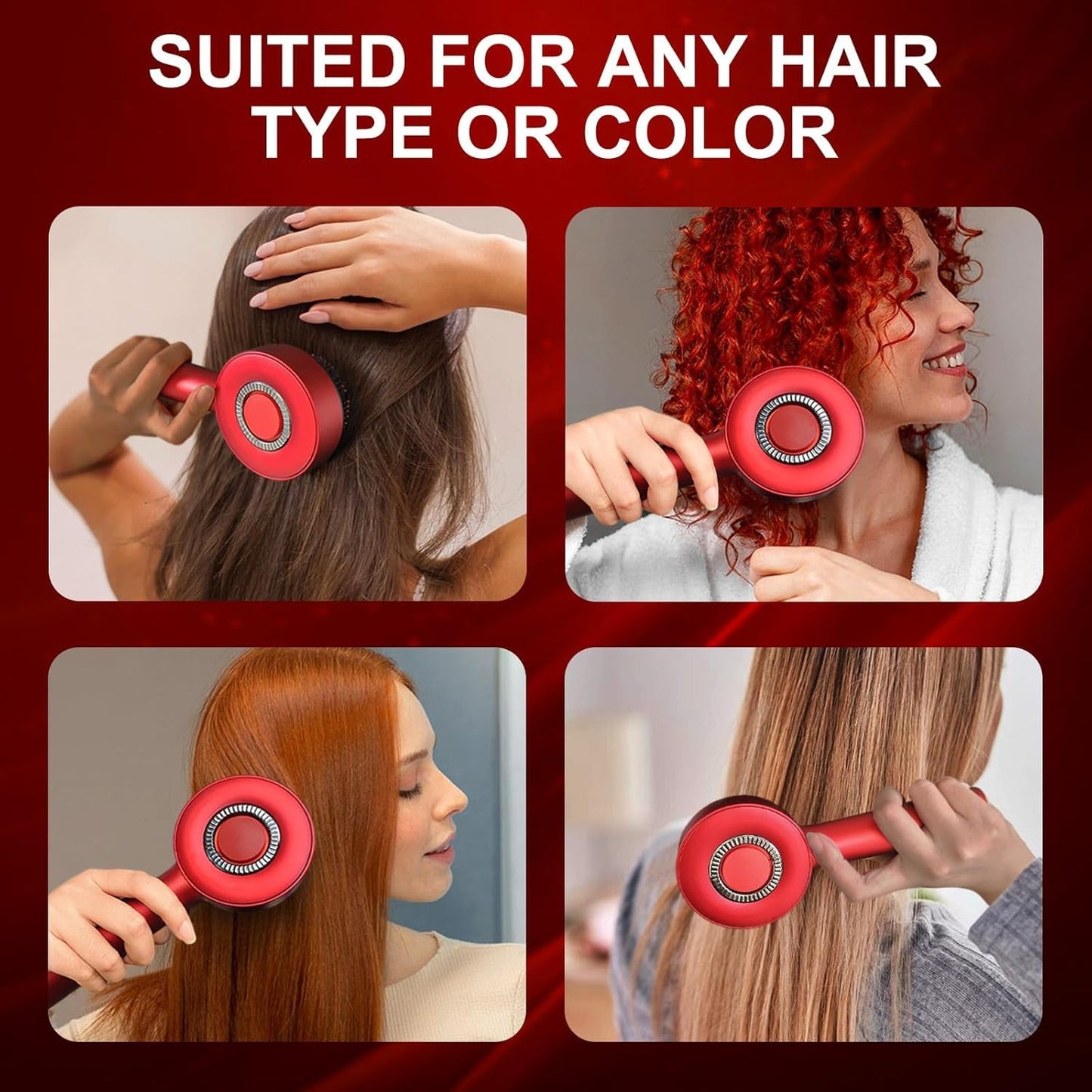 Electric Scalp Massager Comb – Scalp Therapy for Thicker, Stronger Hair Regrowth