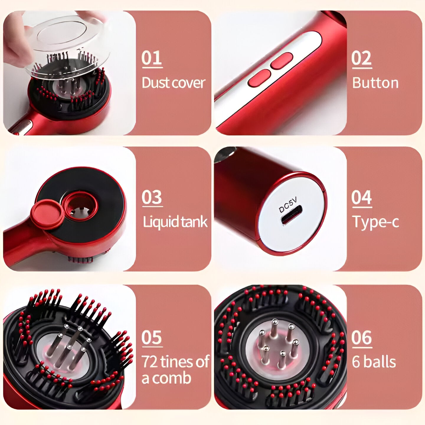 Electric Scalp Massager Comb – Scalp Therapy for Thicker, Stronger Hair Regrowth