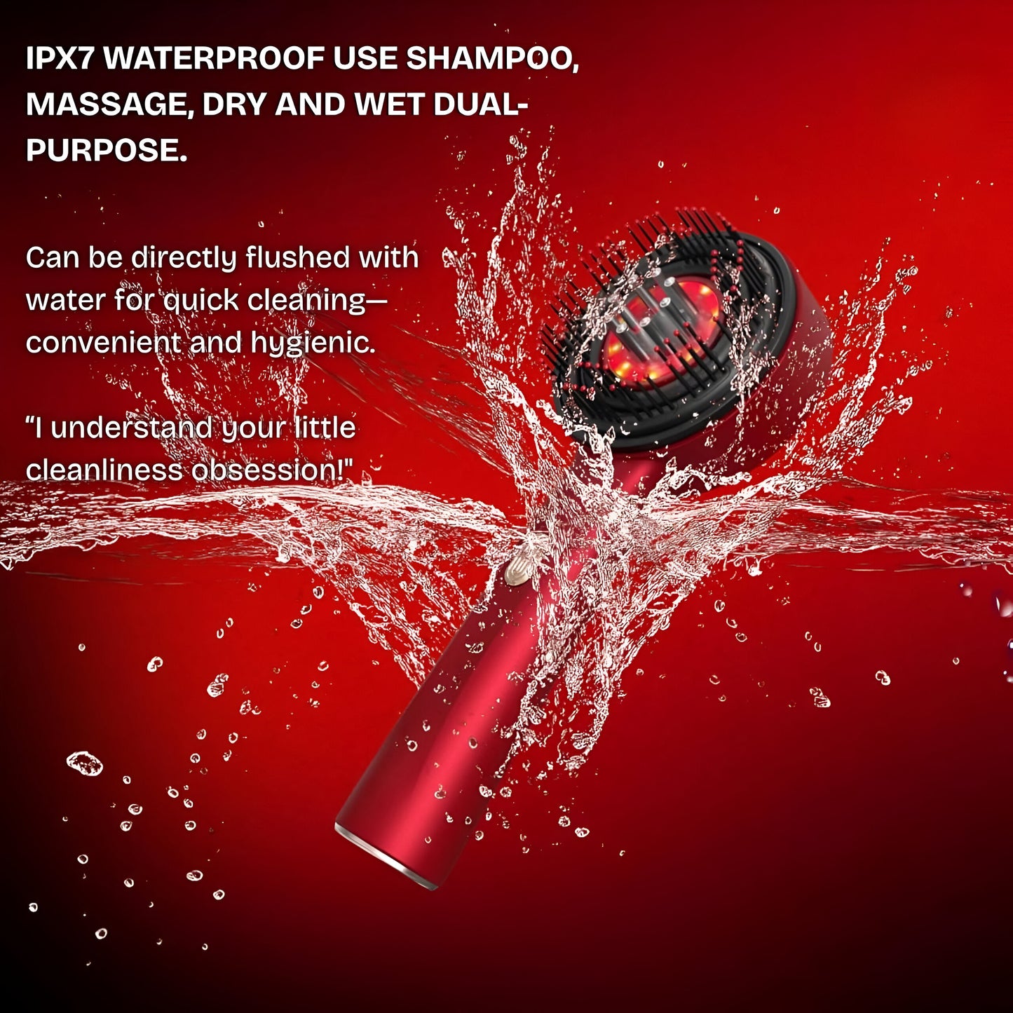 Electric Scalp Massager Comb – Scalp Therapy for Thicker, Stronger Hair Regrowth
